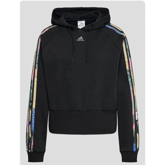 Nwt Multi Colored Adidas Hoodie Holographic Recycled Plastic 2xl spring classic - Picture 2 of 3